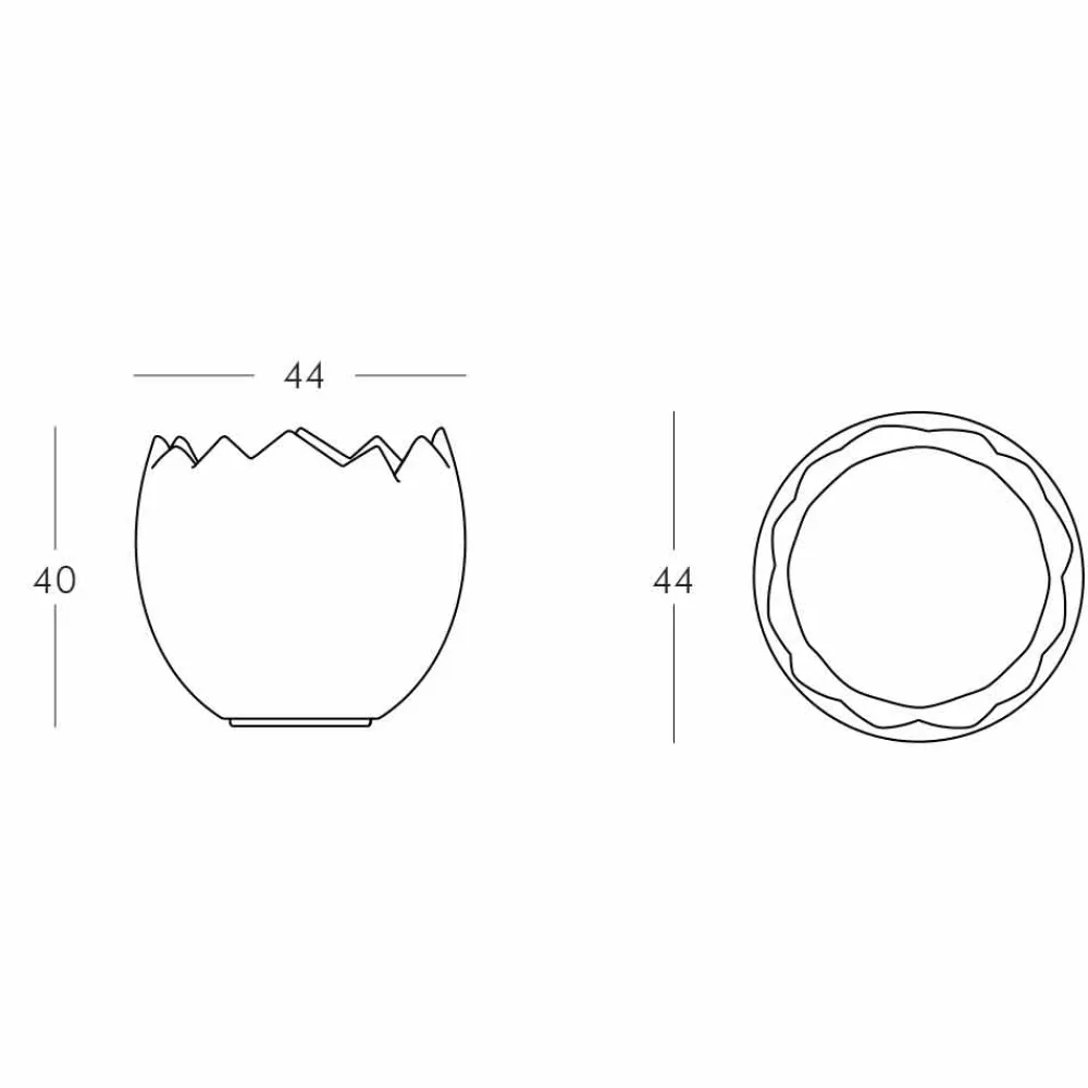 SLIDE Lichtmöbel-Strahlend weißer Eiskübel Kalimera, hergestellt in Italien