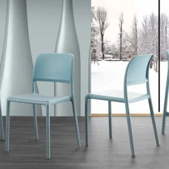 Viadurini Moderne Stühle-Stuhl aus Harz und Glasfaser in modernem Design Ravenna