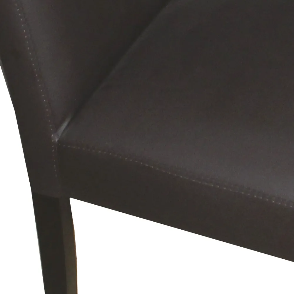 Viadurini Living Klassische Stühle-Stuhl aus Kunstleder und Beine aus lackierter Buche Made in Italy - Jesse