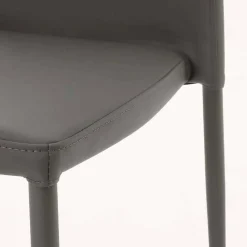 Viadurini Moderne Stühle-Stuhl aus Metall in Kusteleder bezogen Caserta, modernes Design