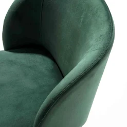 Viadurini Living Moderne Stühle-Stuhl aus Samt mit Sockel aus schwarz lackiertem Metall, 2 Stück - Havanna