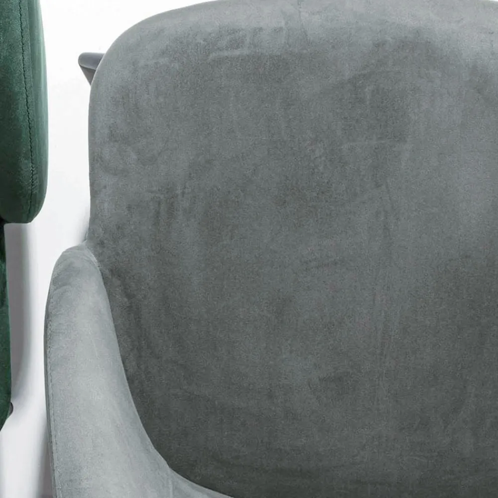 Viadurini Living Moderne Stühle-Stuhl aus Samt mit Sockel aus schwarz lackiertem Metall, 2 Stück - Havanna