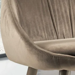 Viadurini Living Moderne Stühle-Stuhl aus Samt und RAL-lackiertem Stahl, hergestellt in Italien, 4 Stück – Mariapina