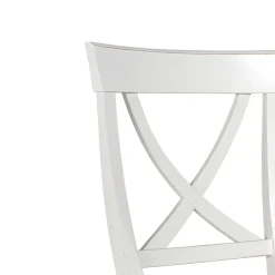 Viadurini Classic Klassische Stühle-Stuhl aus weißem Holz und Juma-Beige-Stoff, hergestellt in Italien – Diamante