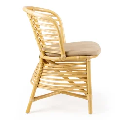 Viadurini in the Garden Gartenstühle Rattan-Stuhl für den Garten aus natürlichem Rattan mit Kissen inklusive - Torvi