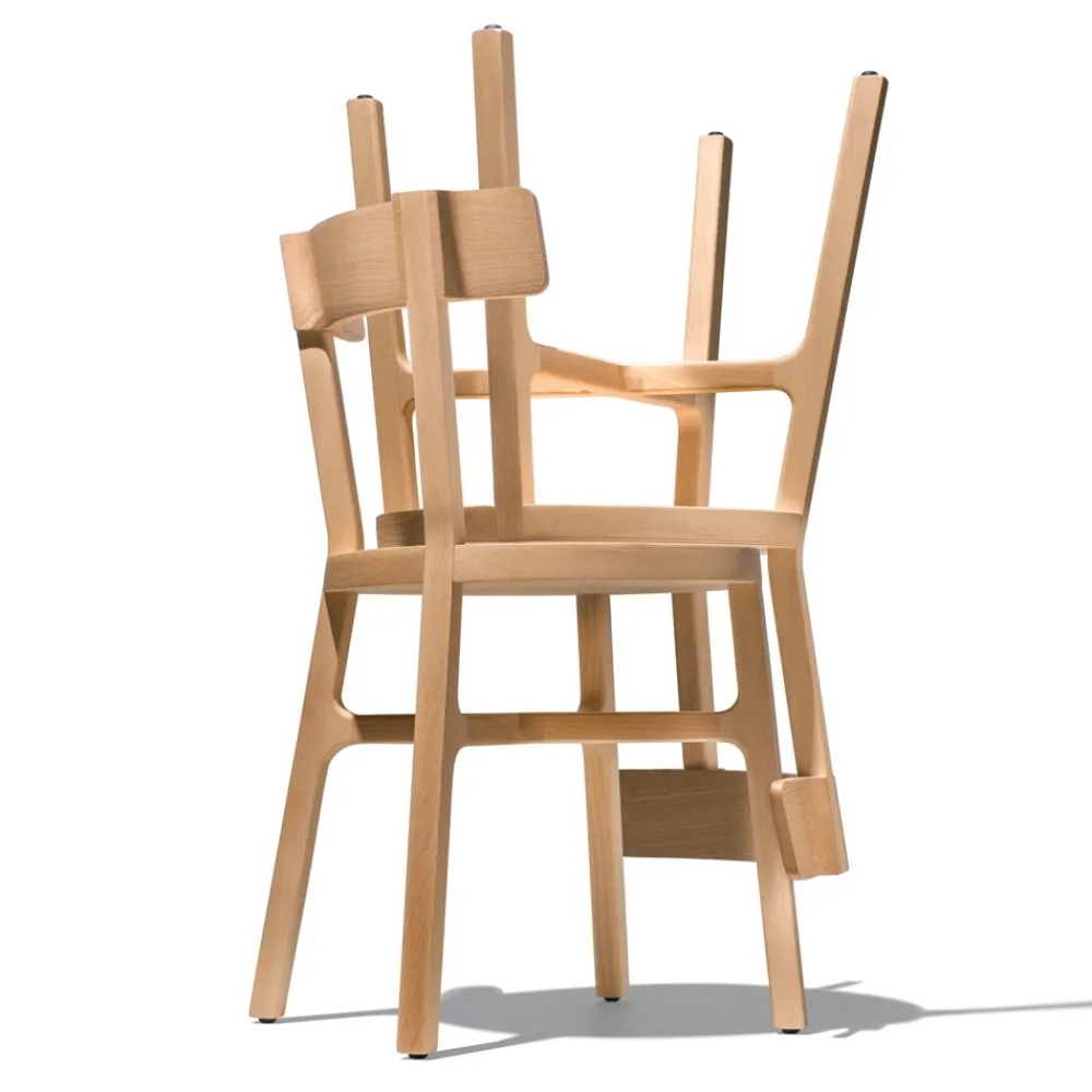 Viadurini Living Klassische Stühle-Stuhl für Küche oder Esszimmer aus massiver Buche Made in Italy - Cima