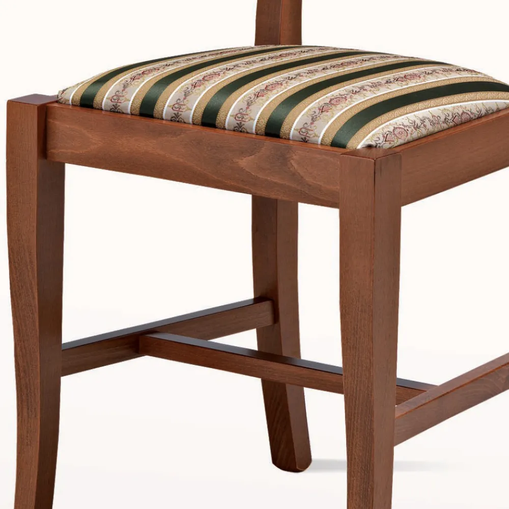 Viadurini Living Klassische Stühle-Stuhl im klassischen Design aus Holz und Sitz aus Stoff Made in Italy - Dorina