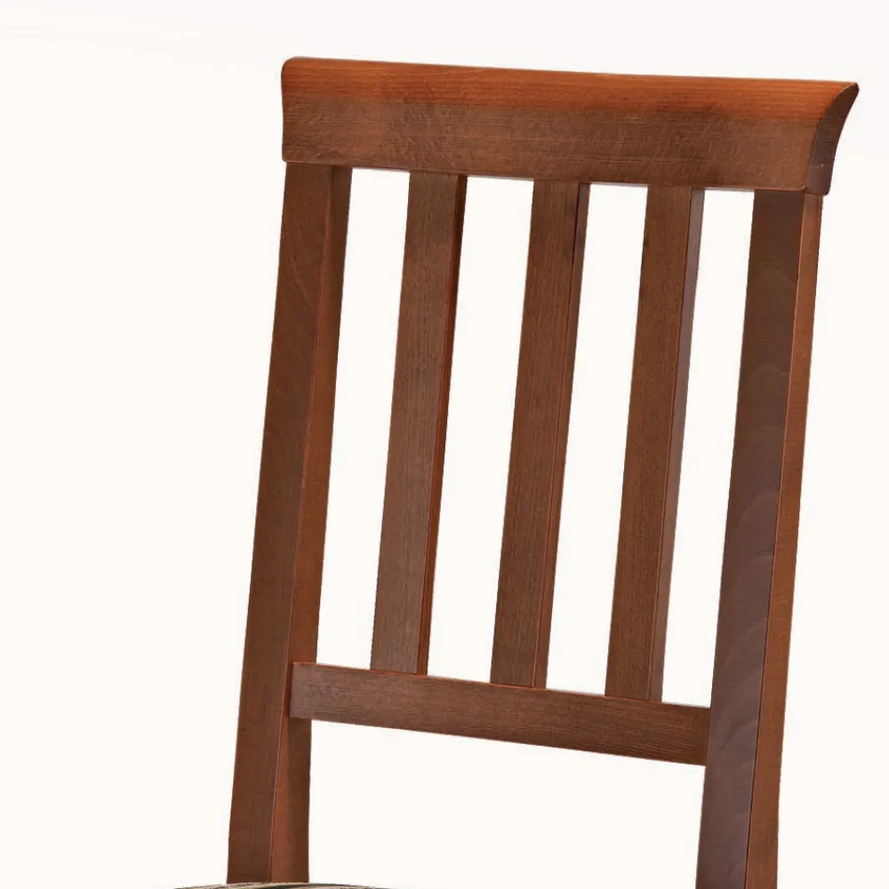 Viadurini Living Klassische Stühle-Stuhl im klassischen Design aus Holz und Sitz aus Stoff Made in Italy - Dorina