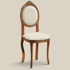 Viadurini Classic Klassische Stühle-Stuhl im klassischen Stil aus gepolstertem Nussbaumholz Made in Italy - Elegant