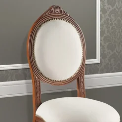 Viadurini Classic Klassische Stühle-Stuhl im klassischen Stil aus gepolstertem Nussbaumholz Made in Italy - Elegant