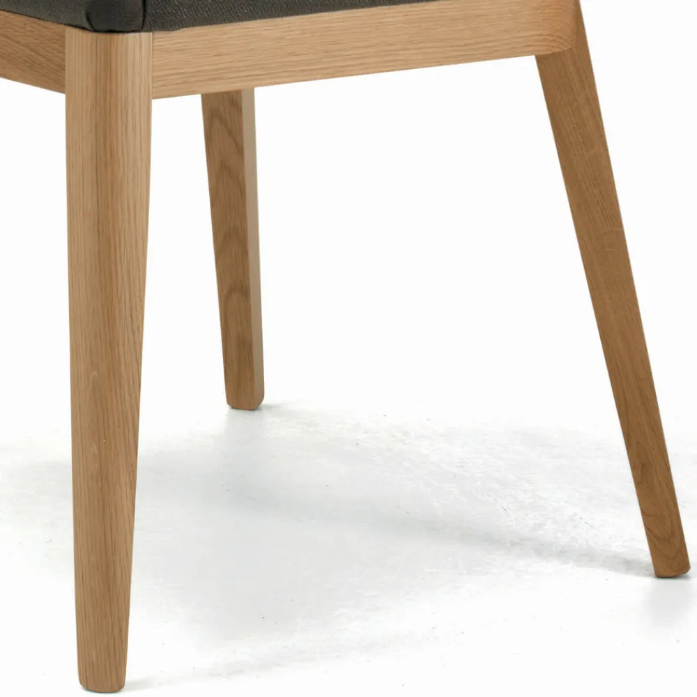 Viadurini Living Design Stühle-Stuhl mit Armlehnen mit Holzbeinen und gepolstertem Sitz, hergestellt in Italien – Bari