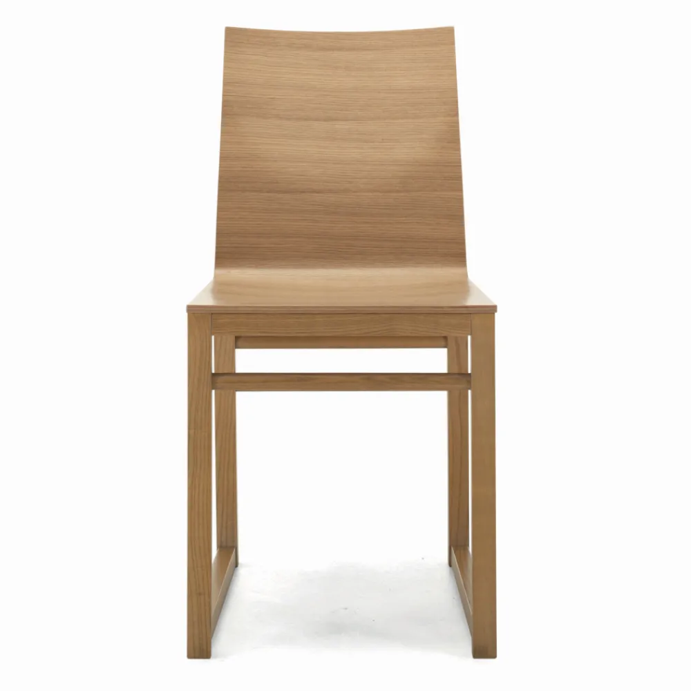 Viadurini Living Design Stühle-Stuhl mit Eschenstruktur und Eichenschale, hergestellt in Italien – Emilia