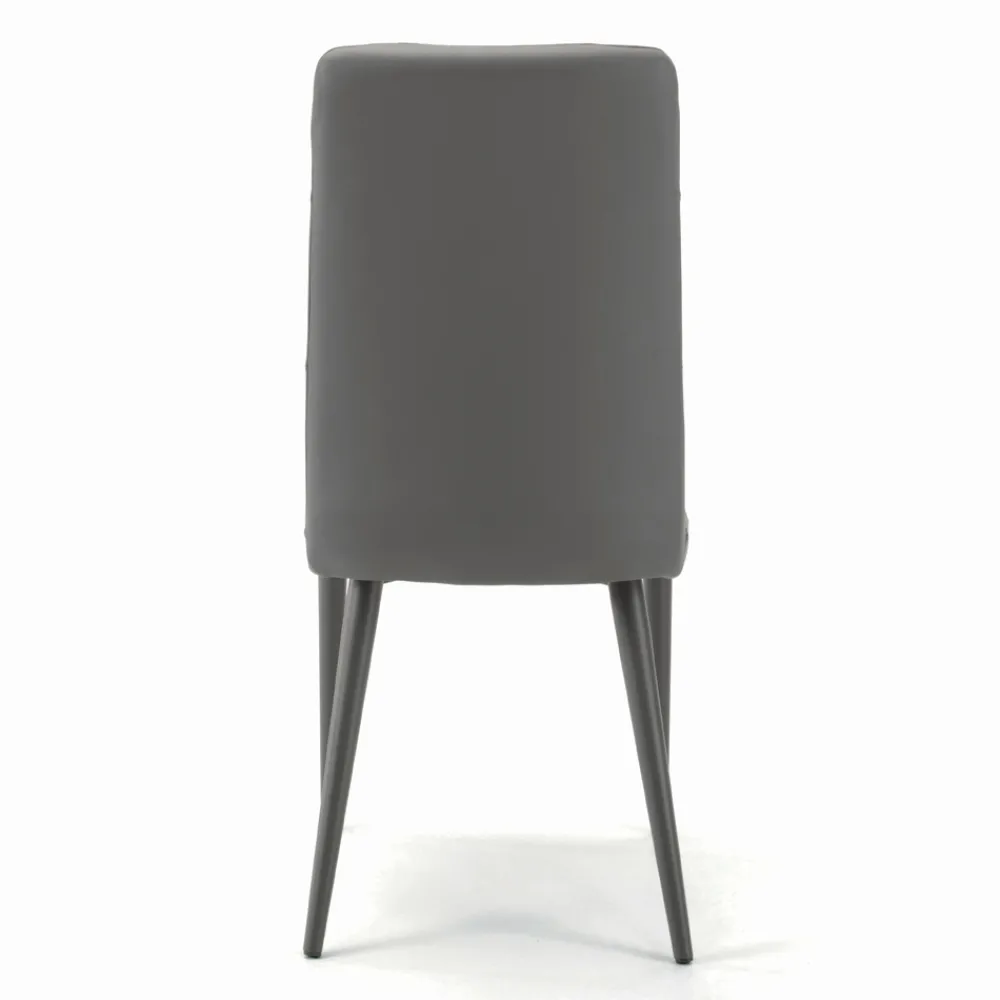 Viadurini Living Design Stühle-Stuhl mit lackierten Stahlbeinen und gepolstertem Sitz, hergestellt in Italien – Brescia