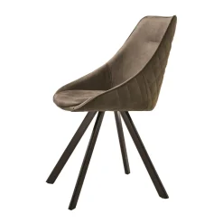 Viadurini Living Design Stühle-Stuhl mit lackierter Metallstruktur und weichem Vintage-Sitz Made in Italy - Thani