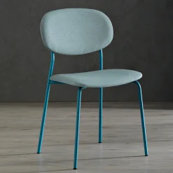 Viadurini Living Moderne Stühle-Stuhl mit Metallstruktur, Sitz und Rückenlehne aus Stoff - Serenella