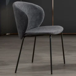 Viadurini Living Moderne Stühle-Stuhl mit Monocoque-Stoffsitz und Metallbeinen Made in Italy - Ichigo