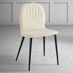 Viadurini Living Moderne Stühle-Stuhl mit Monocoque-Stoffsitz und konischen Beinen Made in Italy - Nezoku
