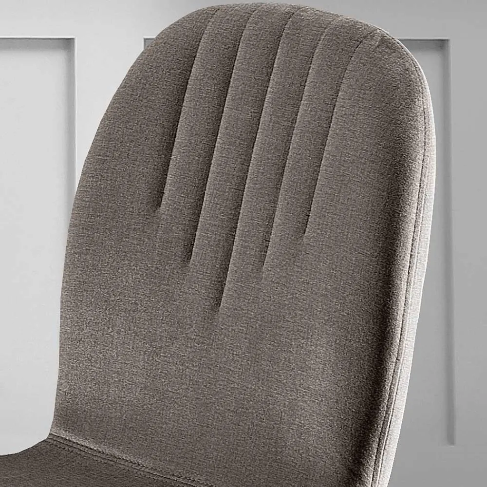 Viadurini Living Moderne Stühle-Stuhl mit Monocoque-Stoffsitz und Holzbeinen Made in Italy - Nezoku