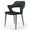 Viadurini Living Design Stühle-Stuhl mit vollständig gepolsterten Armlehnen und Stahlbeinen – Ravenna
