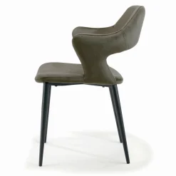 Viadurini Living Design Stühle-Stuhl mit vollständig gepolsterten Armlehnen und Stahlbeinen – Ravenna