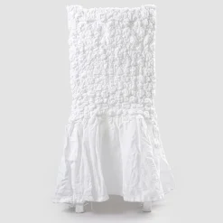 Viadurini Textile Italienische Mode-Stuhlbezug mit eleganter Rückenlehne für Wohnzimmer aus besticktem Leinen - Panteo