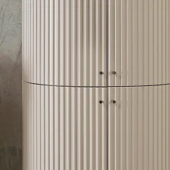 Viadurini Bathroom Badmöbel Stehend-Säule mit vier Türen mit Cannetté-Verarbeitung, hergestellt in Italien – Candy