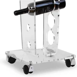 Viadurini Living Design Weinregal-Säulenflaschenhalter und Eiskübel aus transparentem Acryl - Ciampino