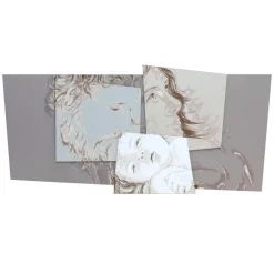 Viadurini Decor Religiöse Bilder-Tafel mit der Familie Bethlehem, hergestellt in Laser, hergestellt in Italien – Paola