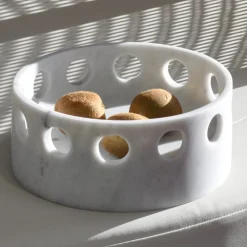 Viadurini Kitchen Küchenzubehör-Tafelaufsatz/Taschentablett aus Satinmarmor, hergestellt in Italien – Hinata