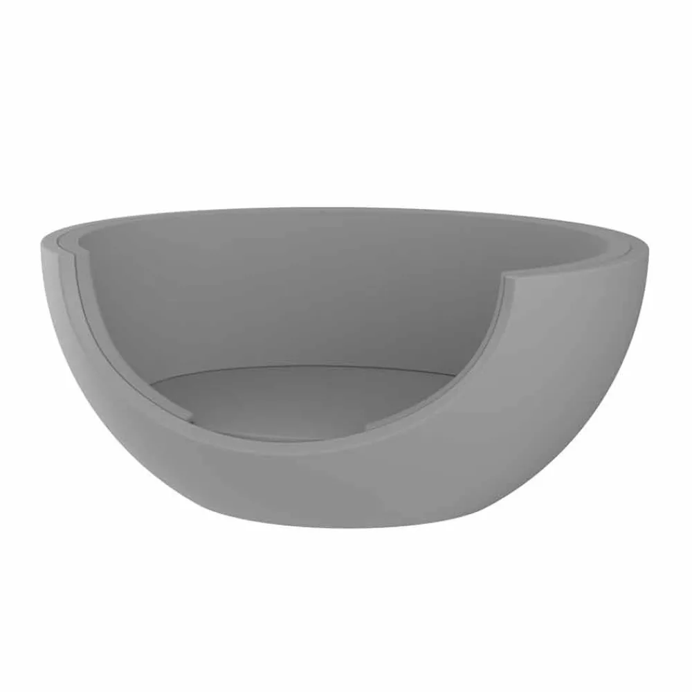 Vondom Gartensofas-Tagesbett für luxuriöses kreisförmiges Design im Freien aus Polyethylen - Ulm Moon von