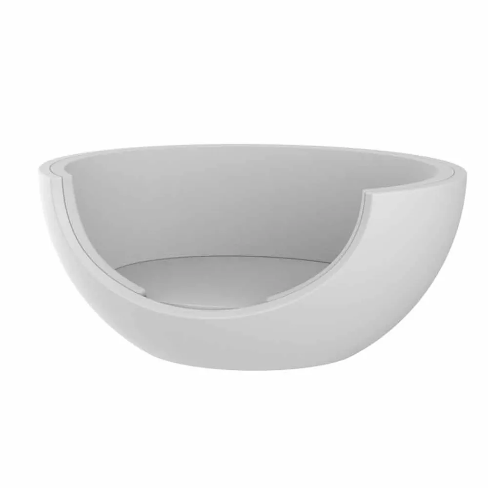 Vondom Gartensofas-Tagesbett für luxuriöses kreisförmiges Design im Freien aus Polyethylen - Ulm Moon von