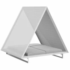 Vondom Gartensofas-Tagesbett im Freien aus Aluminium und luxuriösem Designgewebe - Frame Vineyard von