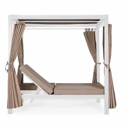 Viadurini in the Garden Gartensofas-Tagesliege im Freien aus Textilene und Aluminium mit liegenden Rückenlehnen - Anastasia