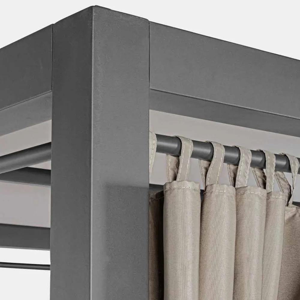 Viadurini in the Garden Gartensofas-Tagesliege im Freien aus Textilene und Aluminium mit liegenden Rückenlehnen - Anastasia