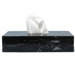 Viadurini Bathroom Badzubehör-Taschentuchhalter aus edlem schwarzem Marquinia-Marmor von Made in Italy Design - Rafa