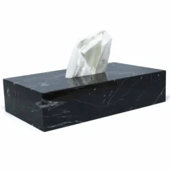 Viadurini Bathroom Badzubehör-Taschentuchhalter aus edlem schwarzem Marquinia-Marmor von Made in Italy Design - Rafa