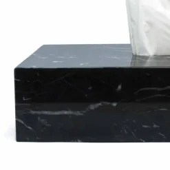 Viadurini Bathroom Badzubehör-Taschentuchhalter aus edlem schwarzem Marquinia-Marmor von Made in Italy Design - Rafa