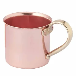 Viadurini Kitchen Tee Set Und Kaffee Set-Tassen aus poliertem Kupfer mit Messinggriff 6 Stück Made in Italy - Giambattista