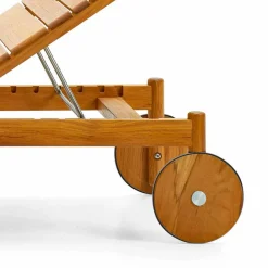 Varaschin Sonnenliegen-Teak Sonnenliege Outdoor mit Rollen Barcode