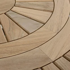 Viadurini in the Garden Gartentische Aus Teakholz-Teak-Außentisch mit drehbarer Mittelplatte, Homemotion - Dimitris