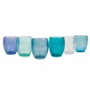 Viadurini Kitchen Gläser Set-12-teilige Wassergläser aus mundgeblasenem Glas - Guerrero