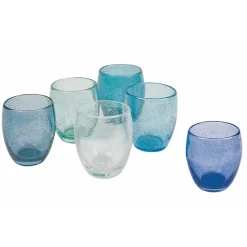 Viadurini Kitchen Gläser Set-12-teilige Wassergläser aus mundgeblasenem Glas - Guerrero