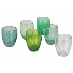 Viadurini Kitchen Gläser Set-12-teilige Wassergläser aus mundgeblasenem Glas - Guerrero
