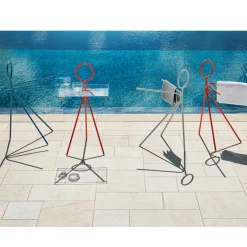 Myyour Gartenideen|Garderobenständer-3-teiliger Garderobenständer aus Stahl Made in Italy - Steward by