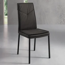 Viadurini Living Moderne Stühle-2-teiliger gepolsterter Esszimmerstuhl aus gehämmertem Kunstleder - Robocop