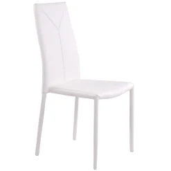 Viadurini Living Moderne Stühle-4-teiliger stapelbarer Esszimmerstuhl aus Kunstleder - Sibirien