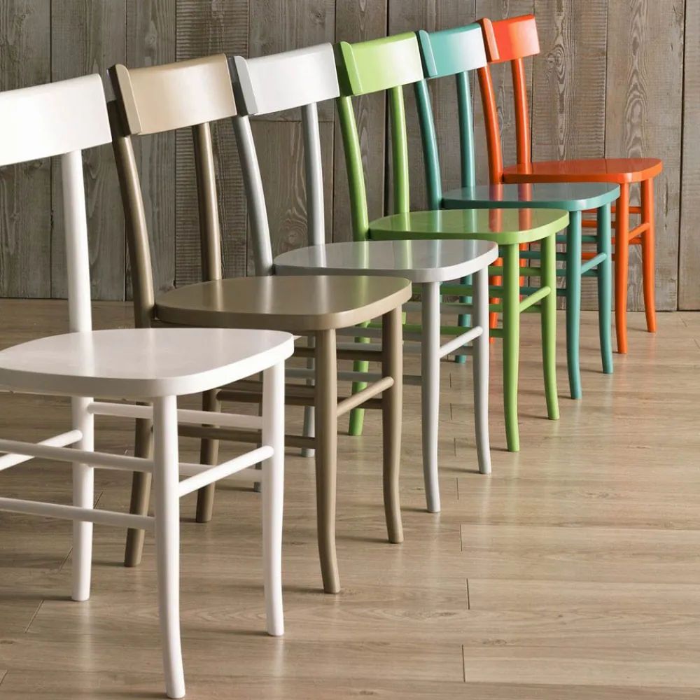 Viadurini Living Moderne Stühle-4-teiliger Stuhl aus Buchenholz in modernem Design - Stella