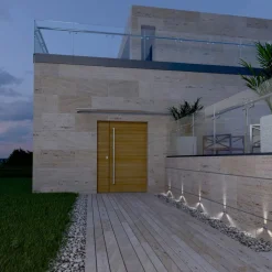 Viadurini Lighting Gartenlampion-4-teiliger versenkter LED-Spotmarker aus Edelstahl - Elisir