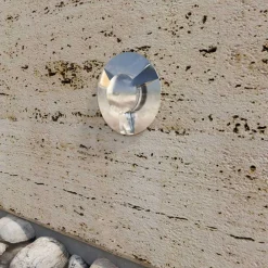 Viadurini Lighting Gartenlampion-4-teiliger versenkter LED-Spotmarker aus Edelstahl - Elisir