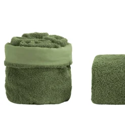 Viadurini Textile Handtücher-8-teiliges Badezimmerset aus Frottee aus reiner Baumwolle, komplett stückgefärbt – glatt